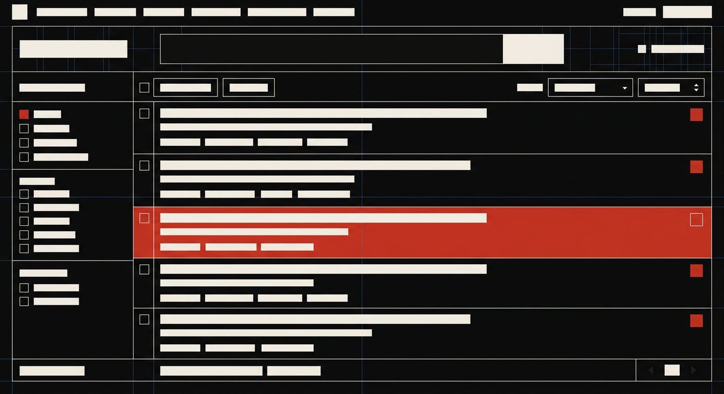 Dark interface of the Blackcipher Search Engine showing a search bar, filter row and a list of results
